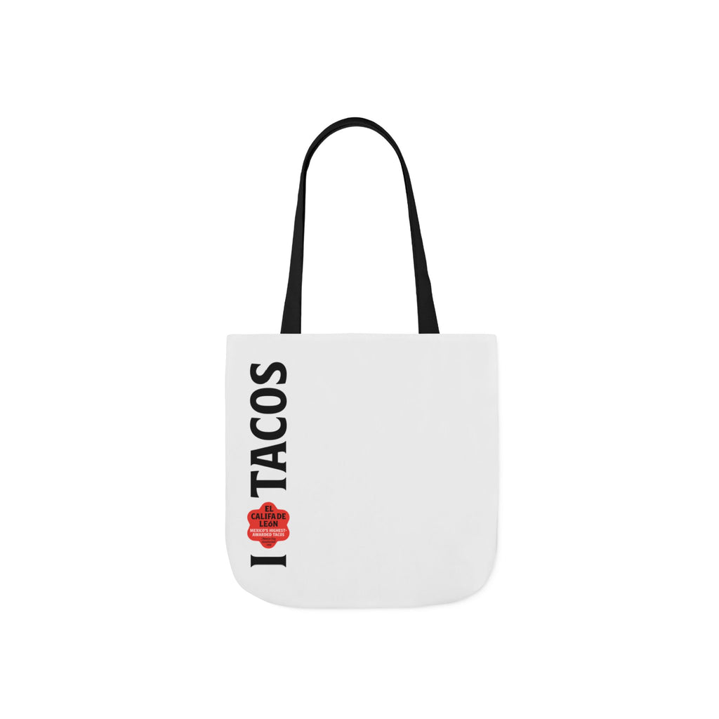 Tote Bag — "I (Heart) Tacos" Vertical Graphic Canvas Tote